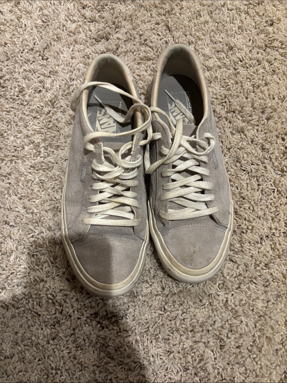 Vans Men’s Suede Low-Top Sneakers - Gray